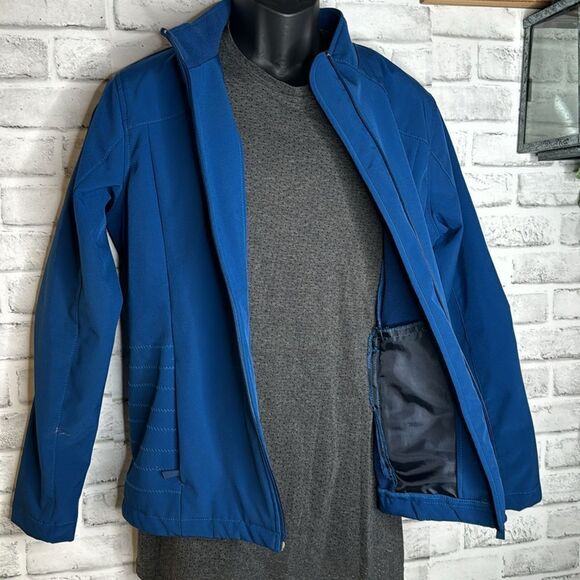 SPORTO Fleece Lined Blue Jacket Size Large - Picture 2 of 8